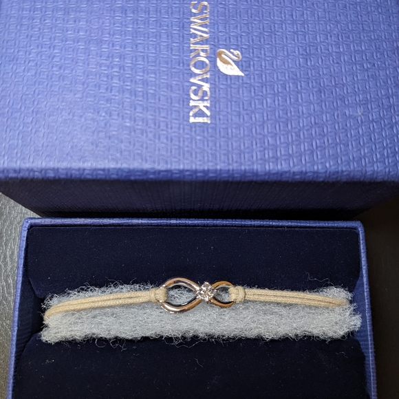 Swarovski Sterling Silver Infinity Bracelet - Picture 5 of 5